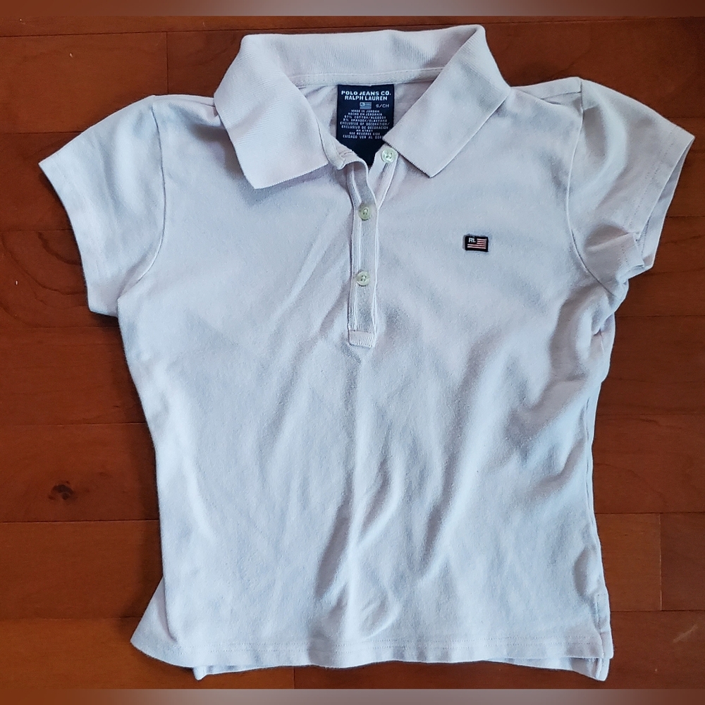Ralph Lauren Kids Light Pink Polo Shirt Size Small